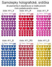 Samolepky holografick dekoran,motlci,kvtinky,tylst.beruky  414,415,416,411,418