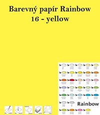 Papr RAINBOW A4/80g/500, 16 - yellow, lut
