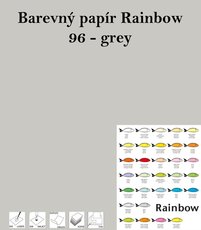 Papr RAINBOW A4/160g/250, 96 - grey, ed