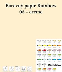 Papr RAINBOW A4/160g/250, 03 -creme, krmov