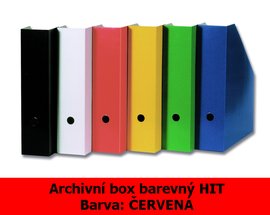 Box archivan barevn HIT, erven, seznut, 32,5x25,5x7,5cm, 216.03