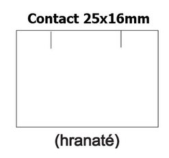 Etikety cenov 25x16mm/36kot (1150et) Contact bl obdlnkov