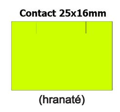 Etikety cenov 25x16mm/36kot (1150et) Contact lut signln obdlnkov