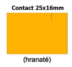 Etikety cenov 25x16mm/36kot (1150et) Contact oranov signln obdlnkov