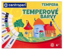 Barvy TEMPERA 6ks CENTROPEN