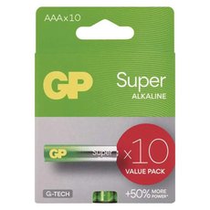Baterie alkalick, AAA, 1.5V, GP, blistr, 10-pack, SUPER
