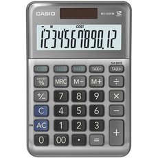 Casio Kalkulaka MS 120 FM, stbrn, stoln s vpotem DPH, mare, procent vetn zisku