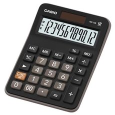 Casio Kalkulaka MX 12 B, ern, stoln