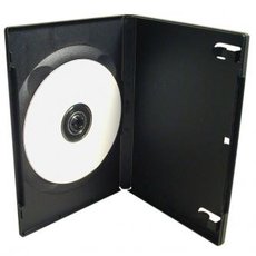 Box na 1 ks DVD, ern, slim, 9mm, 100-pack, cena za 1 ks