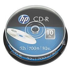 HP CD-R, CRE00019-3, 69308, 10-pack, 700MB, 52x, 80min., 12cm, bez monosti potisku, cake box, pro a