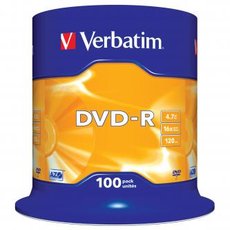 Verbatim DVD-R, Matt Silver, 43549, 4.7GB, 16x, spindle, 100-pack, bez monosti potisku, 12cm, pro a