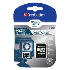 Verbatim pamov karta Micro Secure Digital Card Pro U3, 64GB, micro SDXC, 47042, UHS-I U1 (Class 1