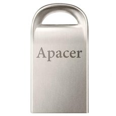 Apacer USB flash disk, USB 2.0, 64GB, AH115, stbrn, AP64GAH115S-1, USB A, s poutkem