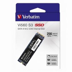 Intern disk SSD Verbatim intern M.2 SATA III, 256GB, Vi560, 49362, 560 MB/s-R, 460 MB/s-W