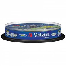 Verbatim CD-RW, 43480, SERL Scratch Resistant, 10-pack, 700MB, 12x, 80min., 12cm, bez monosti potis