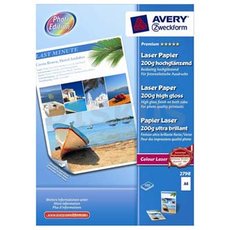 Avery Zweckform Premium Laser Paper, 2798, foto papr, vysoce leskl, bl, A4, 200 g/m2, 100 ks, la