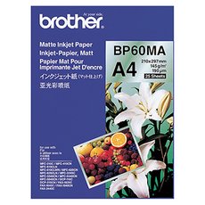 Brother Matte Inkjet Paper, BP60MA, foto papr, matn, bl, A4, 145 g/m2, 25 ks, inkoustov