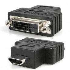 Video redukce, HDMI samec - DVI (24+1) samice, ern, Logo