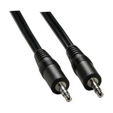 Audio kabel Jack (3.5mm) samec - Jack (3.5mm) samec, 1.5m, ern, Logo blistr