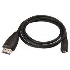 Video kabel micro HDMI samec - HDMI samec, HDMI 1.4 - High Speed with Ethernet, 2m, ern