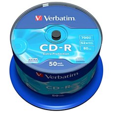 Verbatim CD-R, 43787, DataLife, 50-pack, 700MB, Extra Protection, 52x, 80min., 12cm, bez m