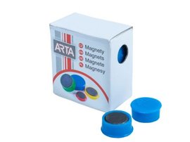 Magnety ARTA prmr 16mm, modr, 10ks/bal.
