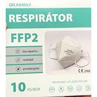 Respirtor, FFP2, bl, 5-vrstv, univerzln, 10ks, Dr. Family