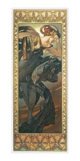 Pohlednice  Alfons Mucha-Evening Atar-dlouh A-9045