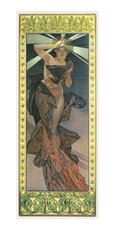 Pohlednice  Alfons Mucha-Morning Star -pohled dlouh A-9046