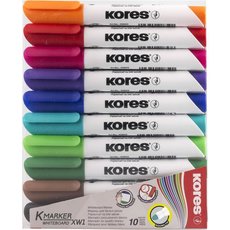 Strateln popisova KORES, sada 10ks, 3mm, kulat, K-Marker Whiteboard 2080002 Flipchart