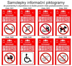 Samolepky informan piktogramy, 641-676