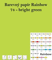 Papr RAINBOW A3/80g/500, 74 - bright green, ziv zelen