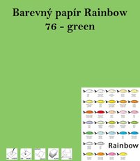 Papr RAINBOW A4/160g/250, 76 - green, zelen