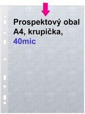 Obal prospektov A4/EURO 40my, krupika, 1ks/100 E40