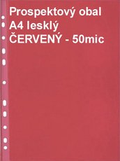 Obal prospektov A4/EURO 50my, erven, leskl, 1ks/100 PH 101            10328854