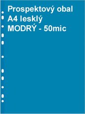 Obal prospektov A4/EURO 50my, modr, leskl, 1ks/100PH 101M              1032887