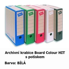Krabice archivan Board Colour HIT, bl s potiskem,  33x26x7,5cm, 279.03