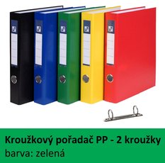 Poada 2kroukov PP A4, zelen, 4cm, D25 7-383