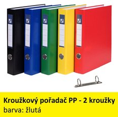 Poada 2kroukov PP A4, lut, 4cm, 25 7-384 vyprodno