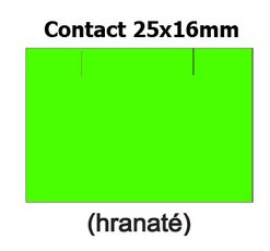 Etikety cenov 25x16mm/36kot (1150et) Contact zelen signln obdlnkov