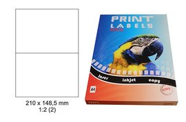 Etikety Print Emy 210x148,5mm, bl, 2ks/arch, 100 arch, samolepc
