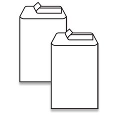 Obálka poštovní B4 250x353mm 1ks/250 recyklovaný papír, samolepící s páskou
