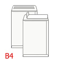Oblka potovn B4 250x353mm 1ks/250 bl, samolepc s pskou, ofset