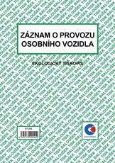 Zznam o provozu osobnho vozidla A5 stazka, ekologick ET205