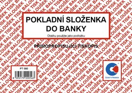 Pokladn sloenka do banky A6 propisujc PT080