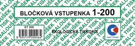 Blokov vstupenky 1-200 sel ET305