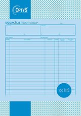 Dodac list A4, 100 list OP1043