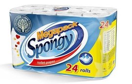 Toaletn papr Spongy Family 150/24/72 bl      2vrst. 100% celulosa