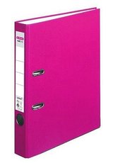 Pořadač pákový HERLITZ Q.file - A4/5cm růžová          11356524