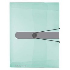 Box na spisy  HERLITZ A4/4 cm, mint - transparentn      11409000